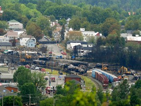 File photo of the Lac-Megantic train disaster. (STEVENS LEBLANC/QMI Agency)