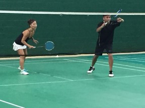Helena Fedoretz and Nick Roque represented NAIT at a badminton tournament in Hawaii (Supplied photo).