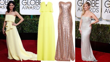Here are a few style suggestions to make this year’s Golden Globes red carpet looks your own.