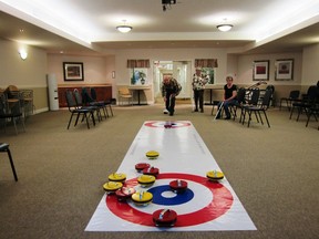 One senior is looking to make floor curling more accessible.
