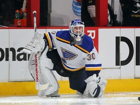 Martin Brodeur is leaving the Blues for one week, and his future with the club will be decided when he returns. (Dennis Wierzbicki/USA TODAY Sports)