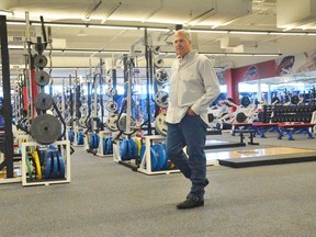 Rex Ryan, new head coach of the Buffalo Bills, takes a stroll through the team’s fitness centre before being officially introduced to the media on Wednesday. (BUFFALOBILLS.COM photo)