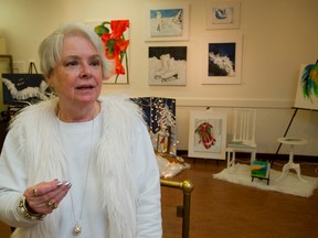 Annette Dutton says there are no rules in her art, which is on display at Art With Panache in London?s Talbot Centre. (MIIKE HENSEN, The London Free Press)