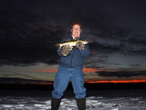 The night time is the right time for Pigeon Lake walleye. (NEIL WAUGH/SUPPLIED)