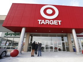 Target Canada announces it will close 133 Canadian retail stores like this one located at Shoppers' World near Danforth and Victoria Park Aves. on Thursday January 15, 2015 in Toronto. (Jack Boland/Toronto Sun)