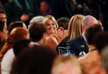 Actress Reese Witherspoon in seen in the audience during the 20th Annual Critics' Choice Movie Awards in Los Angeles, California January 15, 2015.  REUTERS/Mario Anzuoni