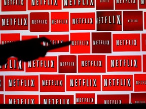 The Netflix logo is shown in this illustration photograph in Encinitas, California October 14, 2014. (REUTERS/Mike Blake)