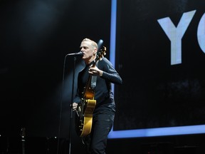 Bryan Adams performs at Rexall Place in Edmonton Alta.,  on Saturday Jan. 17, 2015. Photo By Dale MacMillian