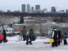 A view to the east from atop Garbage Hill in Winnipeg, Man., on Sat., Jan. 17, 2015. (Kevin King/Winnipeg Sun/QMI Agency)