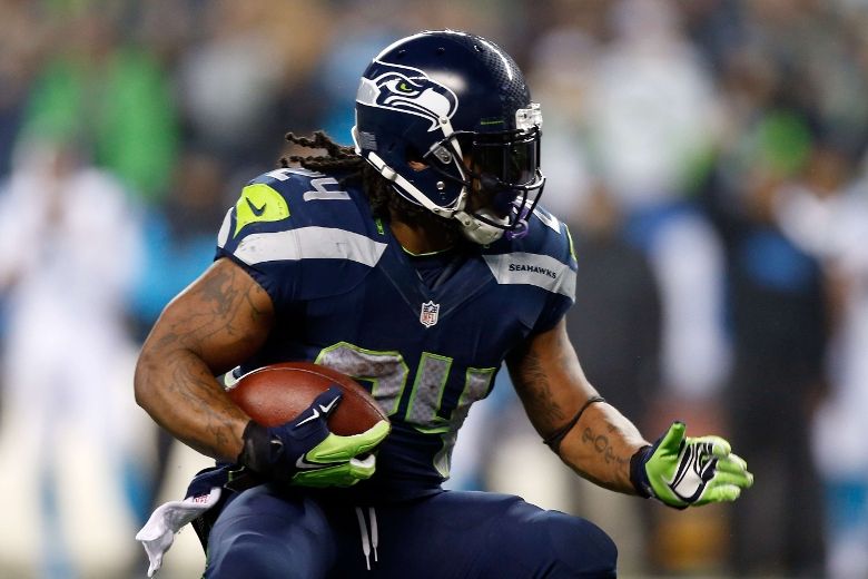 Marshawn Lynch of Seattle Seahawks told gold cleats were violation