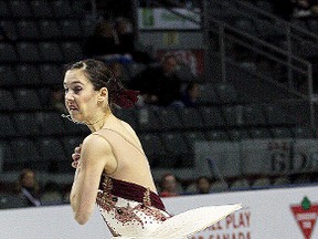 Emma Jianopoulos of the Quinte Figure Skating Club competes Monday at the 2015 Canadian championships at the K-Rock Centre in Kingston. (Ian MacAlpine/QMI Agency)