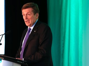 Toronto Mayor John Tory speaks at Going Global, an international business development forum, in Toronto Thursday January 15, 2015. (Jack Boland/Toronto Sun)