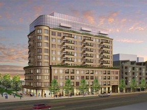 Mizrahi Developments has gained community support to build a 12-storey condo on Wellington St. W. at Island Park Dr., but the planning department wants councillors to reject the plan. (Submitted image)
OTTAWA SUN/QMI AGENCY