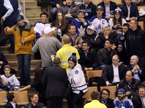 Jersey-tossing Leafs fans charged, banned