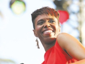 Ottawa jazz and soul singer Kellylee Evans has a Friday night gig at Aeolian Hall. (JEAN CHRISTOPHE MAGNENET/AFP photo)
