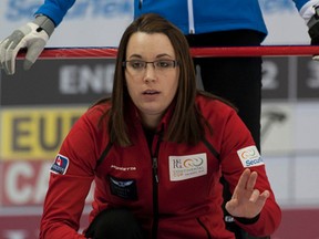 Val; Sweeting has been busy this season, including the Canada Cup in Camrose in December. (Michael Burns, CCA)