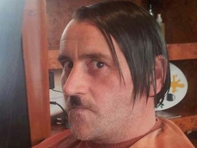 PEGIDA's co-founder Lutz Bachmann posing as Hitler in a photo from his Facebook page.