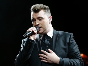 Sam Smith in concert at the Air Canada Centre in Toronto on Tuesday, Jan. 20, 2015. (MICHAEL PEAKE/Toronto Sun)