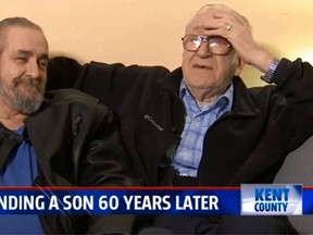 Tony Trapani, 81, said his wife never told him about his now 61-year-old son, Samuel Childress. (YouTube screengrab)