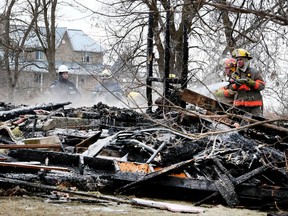Scene of a fatal house fire on Concession Rd. 5, north of Newtonville, on Wednesday, Jan. 21, 2015. (VERONICA HENRI/Toronto Sun)