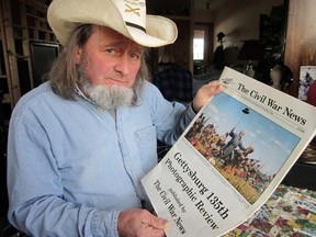 Ray Gardner is planning a Civil War re-enactment on his property on Highway 3 east of Cayuga. Haldimand council recently offered encouragement when it waived more than $2,800 in planning fees. Gardner is aiming to stage event in mid-September. (MONTE SONNENBERG Simcoe Reformer)