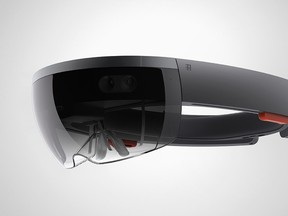 The Microsoft HoloLens is shown in this publicity photo released to Reuters Jan. 21, 2015. REUTERS/Microsoft Corp./Handout via Reuters