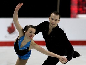 Colleen Collins and Alex Brauner, of Milton, Ont. compete in the novice pairs at the 2015 Canadian Tire National Skating Championships at the Rogers K-Rock Centre in Kingston, Ont. on Wednesday January 21 2015. Ian MacAlpine/The Kingston Whig-Standard/QMI Agency