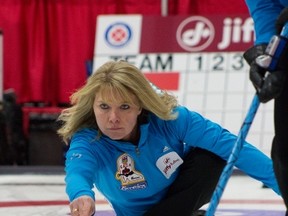 Shannon Kleibrink expects to continue curling but doesn't plan to return to the type of training schedule that took her to the Olympics. (Anna Brooks, QMI Agency)