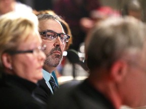 GINO DONATO/THE SUDBURY STAR
In this file photo, Liberal candidate Glenn Thibeault ponders a question during a debate hosted by CBC Sudbury for candidates in the Feb. 5 Sudbury byelection.