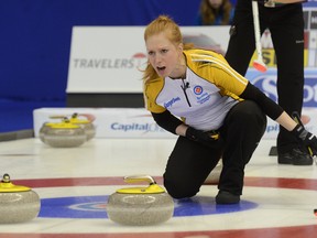 Kristy McDonald fell 7-3 to Joelle Brown in round robin play on Thursday.