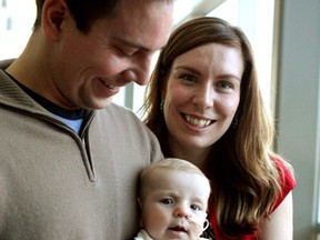 3-1/2 month old Isaac Tymchuk along with his mom and dad Shandra and Matt Tymchuk from Calgary were at the Mazankowski Alberta Heart Institute in Edmonton to talk about his successful heart surgery.Edmonton Sun