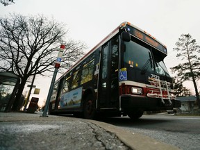 A sexual predator forced a 15-year-old girl off a TTC bus on Morningside Ave. at knifepoint and sexually assaulted her at a nearby apartment building. TTC buses travel the same route late Thursday January 22, 2015. (Stan Behal/Toronto Sun)