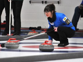 Janais DeJonge lost to provincial champion Kelsey Rocque in the junior provincials in Grande Prairie a couple of weeks ago and is subbing in for her mother Delia's team at the Scotties. (Logan Clowe, QMI Agency)