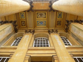 Enormous painted eyes look down on visitors to Blenheim Palace, the magnificent boyhood home of Winston Churchill. The estate will mark the 50th anniversary of death with special exhibits and a new garden this year. ROBIN ROBINSON/TORONTO SUN