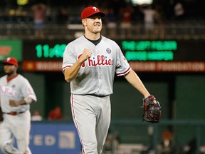 Jonathan Papelbon of the Philadelphia Phillies may be moving to the Brewers.  (Jonathan Ernst/Getty Images/AFP)