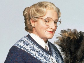 Robin Williams as Mrs. Doubtfire. 

(Courtesy)