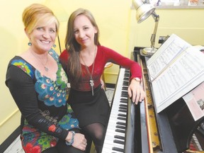 Jackie Short, left, and her daughter Amelia Pipher Cayne are co-leaders of Music Theatre on the Thames, which will be staging a production of Little Women, the musical based on the popular Louisa May Alcott novel. Short is a Western University music-faculty prof while her daughter is a Toronto music director, pianist and educator. (MORRIS LAMONT, The London Free Press)