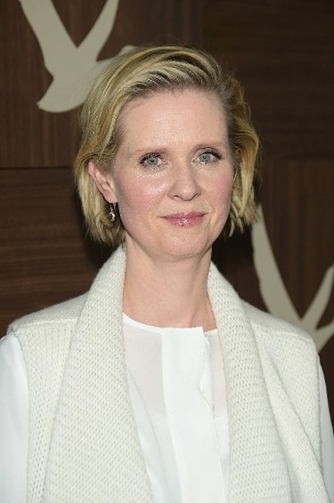 Actress Cynthia Nixon attends GREY GOOSE Blue Door Hosts "Stockholm, Pennsylvania" Party on January 23, 2015 in Park City, Utah.   Michael Loccisano/Getty Images for GREY GOOSE/AFP