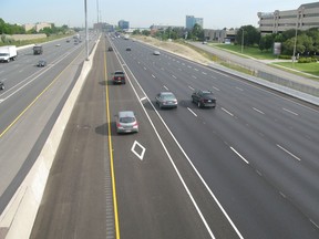 Northbound HOV lane on Hwy. 404 at Gordon Baker Dr. (Toronto Sun files)