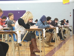 West Elgin Seocndary School students are currently writing exams from now until next week. There a re approximatley two examination periods per day.