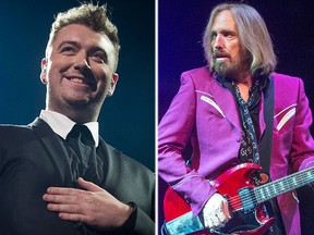 Sam Smith and Tom Petty. (QMI Agency file photos)