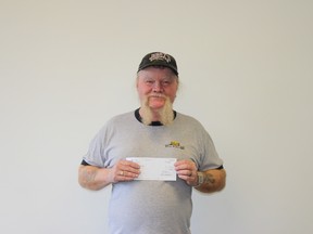 Winnipegger Newton Dalton won $1 million on the Jan. 17, 2015 Lotto 6/49 draw. (SUPPLIED PHOTO)