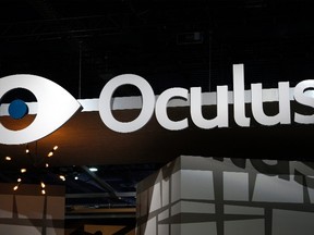 The sign outside the Oculus VR booth is seen at the International Consumer Electronics show (CES) in Las Vegas, Jan. 6, 2015.     REUTERS/Rick Wilking