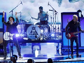 Fall Out Boy performs "Centuries" on stage during the 2015 People's Choice Awards in Los Angeles, California January 7, 2015.  REUTERS/Mario Anzuoni