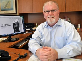 Barney Lawn, CEO of London tech company Core Solutions, at his office in London Ont. Jan. 22, 2015. CHRIS MONTANINI\LONDONER\QMI AGENCY