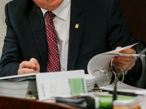 Toronto budget chief Gary Crawford during budget meeting at Toronto City Hall on Monday January 26, 2015. (Dave Thomas/Toronto Sun)