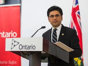 Yasir Naqvi, minister of Community Safety and Correctional Services. (Ernest Doroszuk/Toronto Sun)