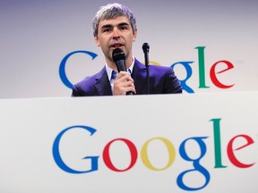 Google CEO Larry Page speaks during a press announcement at Google's headquarters in New York, in this file photo from May 21, 2012. 
REUTERS/Eduardo Munoz/Files