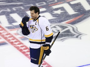 Predators defenceman Shea Weber has good things to say about Maple Leafs defender Cody Franson. (Andrew Weber/USA TODAY Sports)