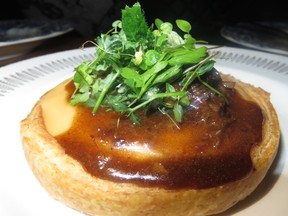The oxtail tart was pretty, but inconsequential. (Graham Hicks/Edmonton Sun)